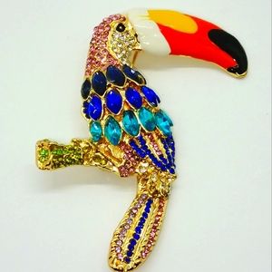 Toucan Brooch or pin pendant